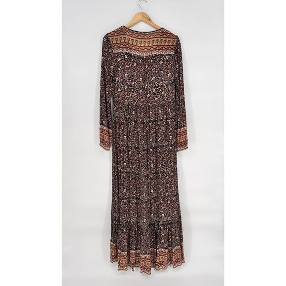 Faherty Toluca Maxi Dress in Monserrat Floral Sz Large Long Sleeve Button Front - Picture 5 of 11